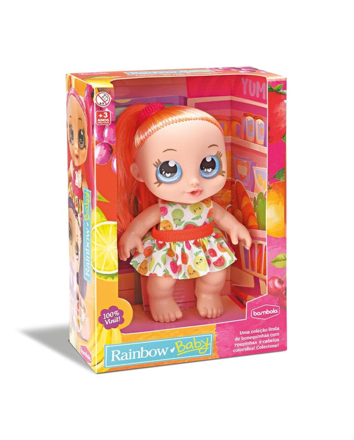 Boneca Baby Rainbow Frutinhas Laranja