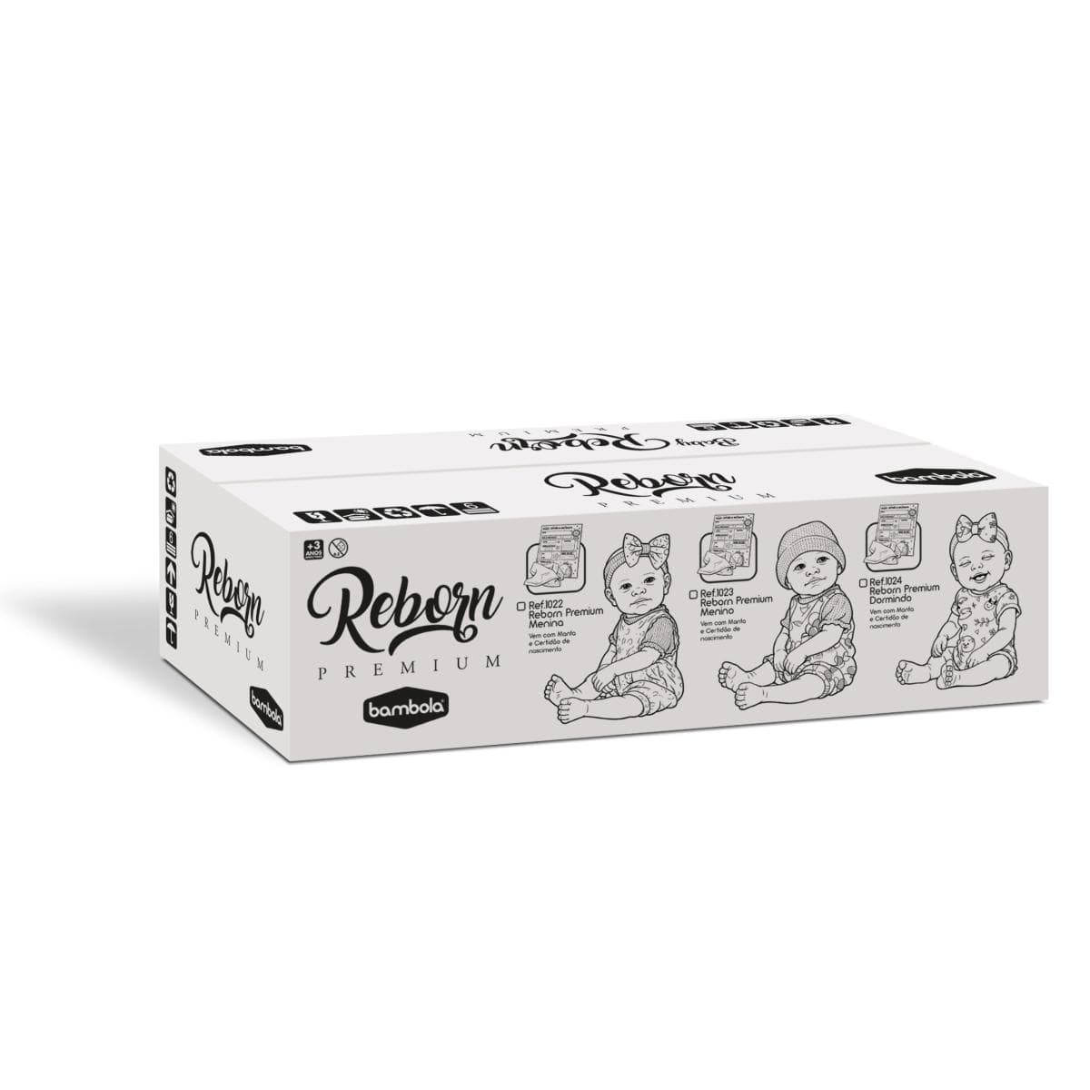 Baby Reborn Premium Dormindo E-Commerce
