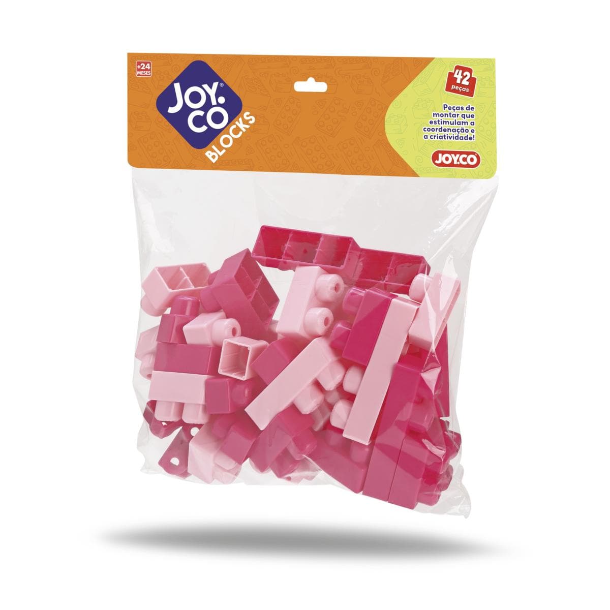 Joy.Co Blocks C/42 Peças Rosa
